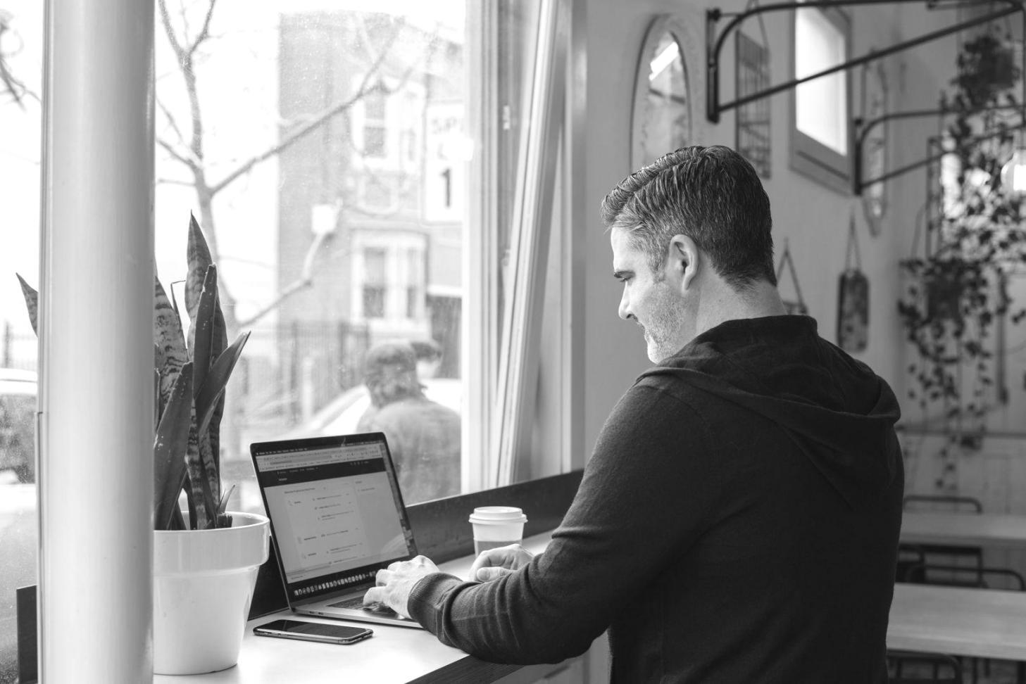 Professional financial planning workspace with charts and calculator